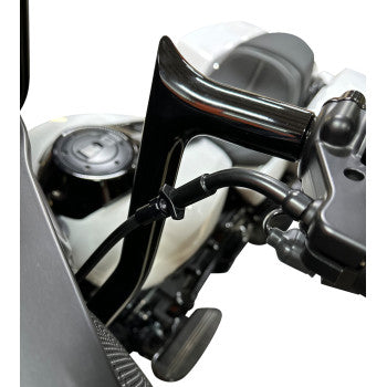 FAT BAGGERS EZ Install Upper Clutch Cable - FLTR/FLHX '21-'23 - +4" - Black  118004-B