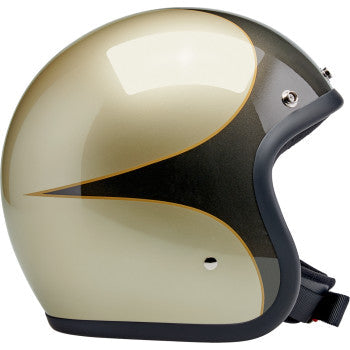 BILTWELL Bonanza Helmet - Scallop - Metallic Charcoal/Champagne - Small 1001-589-202