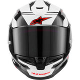 IN STOCK ALPINESTARS Supertech R7 Helmet - 22.06 - A-Core - Gloss Black/White/Red - X-Small 8203426-1353-XS
