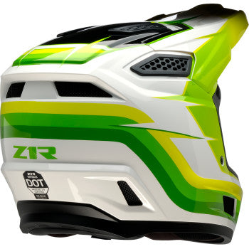Z1R Dirt Maxx Helmet - Vortex - White/Green - 2XL 0110-9369