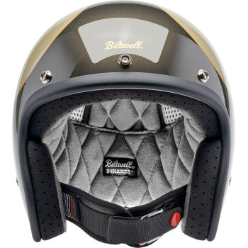 BILTWELL Bonanza Helmet - Scallop - Metallic Charcoal/Champagne - Small 1001-589-202