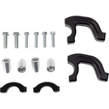 MOOSE RACING Evo 2 Black Debris Deflectors with Tapered Clamp Set 50-5218B