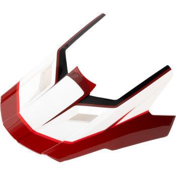 Z1R Dirt Maxx Visor Kit - Vortex - Red/White - XS-M 0132-1931