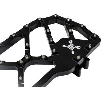 BURLY BRAND MX-Evolution Floorboards - Rider - Black - FLH/FLT '85-'24 B13-1053B