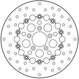 MOTO-MASTER Brake Rotor 5 Hole  Front  11-1/2" - Kingman  112308-PU