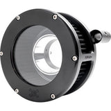 FEULING OIL PUMP CORP. BA Air Cleaner Kit - Black/Clear with Black Filter - '08-'16 Touring TBW 5554