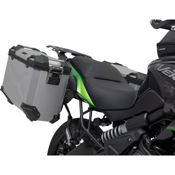SW-MOTECH TRAX ADV Aluminum Case System - Silver - Kawasaki Versys 650 '14-'24 KFT.08.518.70100/S