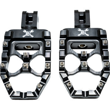 BURLY BRAND MX Evolution Passenger Pegs - Black - Softail B13-1017B