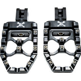 BURLY BRAND MX Evolution Passenger Pegs - Black - Softail B13-1017B