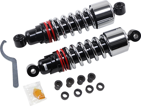 BURLY BRAND Slammer Plus Shocks - Chrome - FXD B28-1207