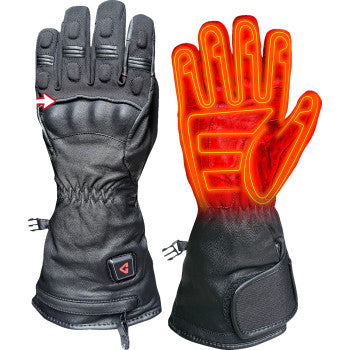 GERBING HEATED CLOTHING 7 V Hard Knuckle Battery Heated Gloves - Black - Small GERGVHK7VBS