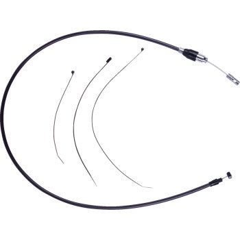 DRAG SPECIALTIES Quick Connect Clutch Cable - Upper - Black/Black 0652-3217