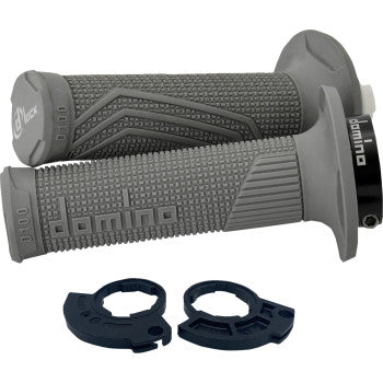 DOMINO D100 D-Lock Grips - Single Cable - Gray D10046C5200H7-0