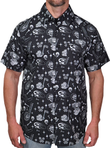 LETHAL THREAT Chop It Short-Sleeve Shirt - Black - Medium MG60131M