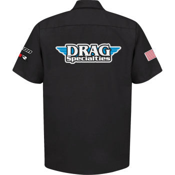 THROTTLE THREADS Drag Specialties House 25 Shirt - Black - 5XL DRG32ST24BK5R