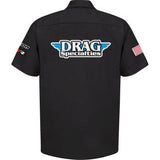 THROTTLE THREADS Drag Specialties House 25 Shirt - Black - Large DRG32ST24BKLR