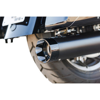 S&S CYCLE 2-into-1 Sidewinder Exhaust System - 50-State - Black - M8 Touring  550-0759