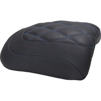 MUSTANG Padded Passenger Seat Cowl - Deluxe - Sky Blue Stitch - FLT/FLH '23-'25 88610SB