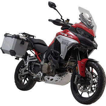 SW-MOTECH TRAX ADV Aluminum Case System - Silver - Ducati Multistrada V4 '21-'24 KFT.22.822.70300/S
