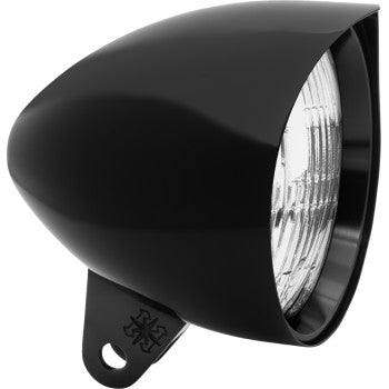 HEADWINDS Headlight Housing - 4-1/2" - Vampire Concours Bullet - Gloss Black 1-4500VZA