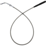 FAT BAGGERS INC. EZ Install Upper Clutch Cable - FLHX/FLTR - +8" - Braided Stainless Steel/Chrome 108008-C