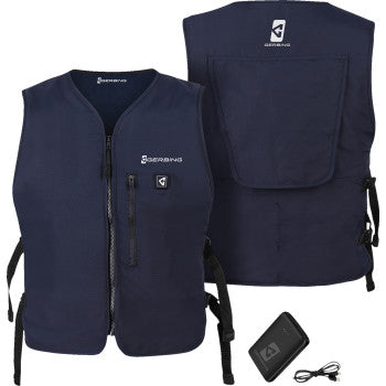GERBING HEATED CLOTHING 5V Touch Button Circulatory Cooling Vest - Blue GER-CV-7V-OS