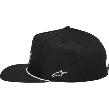 ALPINESTARS Label Snapback Hat - Black - One Size  1236-81438-10-OS