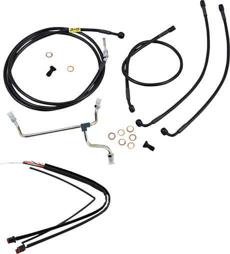 BURLY BRAND Control Kit - 13" Ape Hanger Handlebars B30-1236