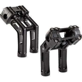 ARLEN NESS Method Wayback Risers - 7" - Softail - Black 0602-1655