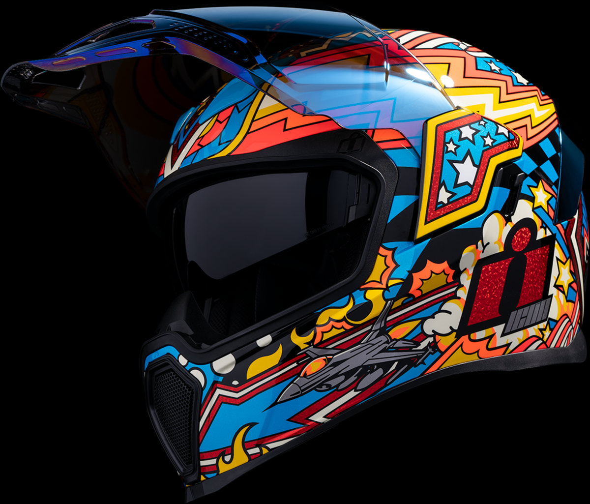 ICON Airflite™ Helmet - Flyboy - Blue - Medium 0101-16012