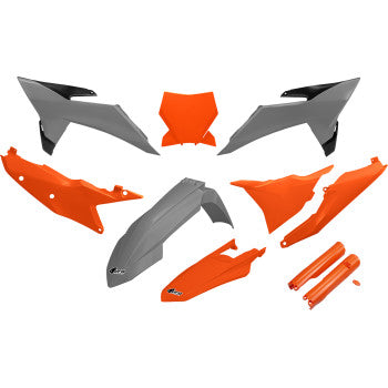 UFO  Body Kit - Gray/Orange - SX/SX-F '25 KTKIT532F@555