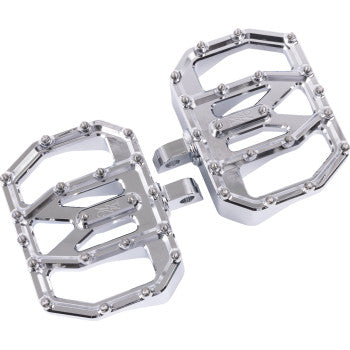 THRASHIN SUPPLY CO. Mini Aggressor Floorboards - Chrome - Rear TSC-2031-3-D
