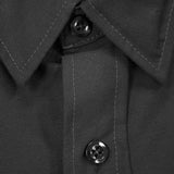 American Biker Biker Sam Contrast Stitch Shop Shirt - Black/Gray - Small ABBSAM16ST8BCHSR