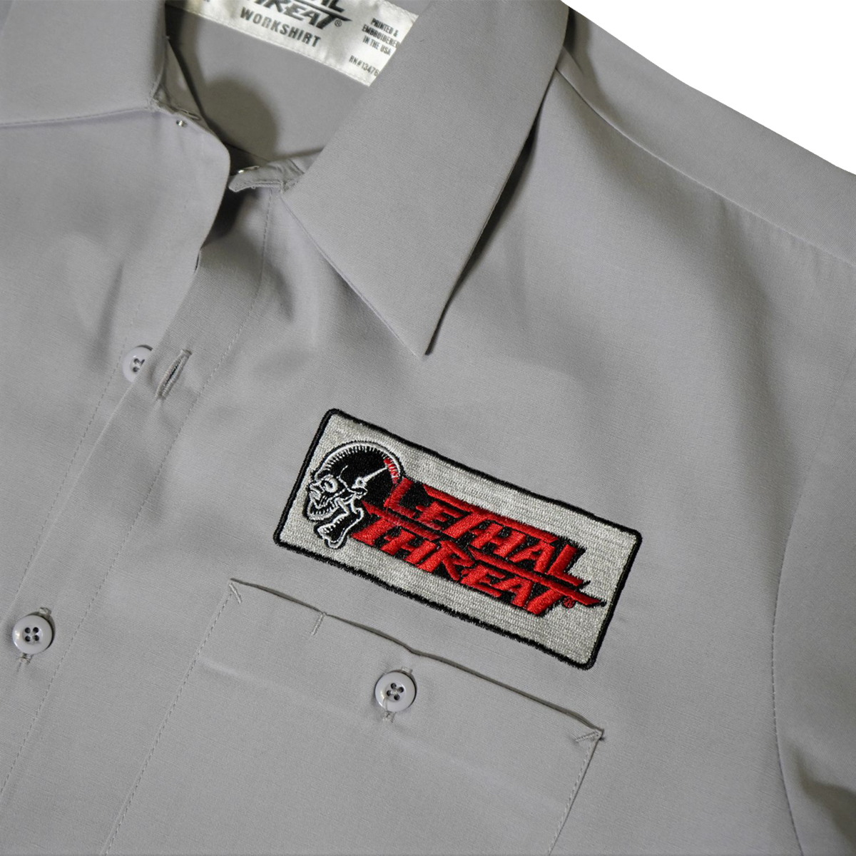 LETHAL THREAT High Compression Pistons Shop Shirt - Gray - XL DG60163XL