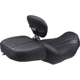 MUSTANG Deluxe Passenger Seat - Wide - Black Stitch - FLT/FLH '23-'25 88420