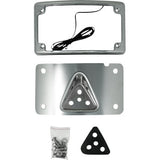 KODLIN USA License Plate Curved Mount Kit 3 Hole Chrome KUS20353