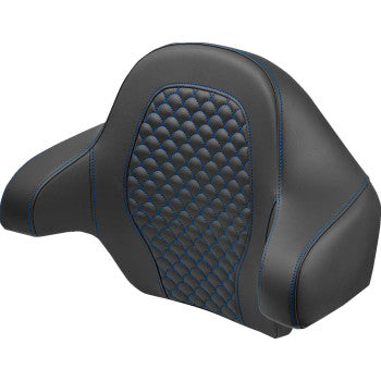 SADDLEMEN Tour Pak - Dragon Scale - Blue Stitch - FLH/FLT '14-'24 814-07-15501