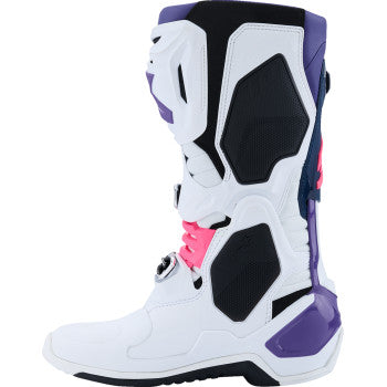 ALPINESTARS Tech 10 Boots - White/Violet/Navy/Pink Fluorescent - US 13 / EU 48 2010020-2780-13