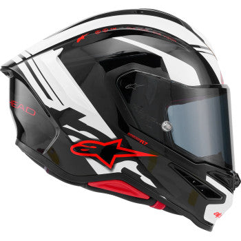 ALPINESTARS Helmet S-R7 A-Core Bk/Wh/Rd Gloss Ece06/Dot M 8203426-1353-M