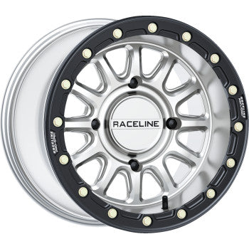 RACELINE WHEELS Wheel - Alpha - Front/Rear - Hyper Silver/with Black Ring - 15x7 - 4/156 - +10 mm A14SB-57056+10
