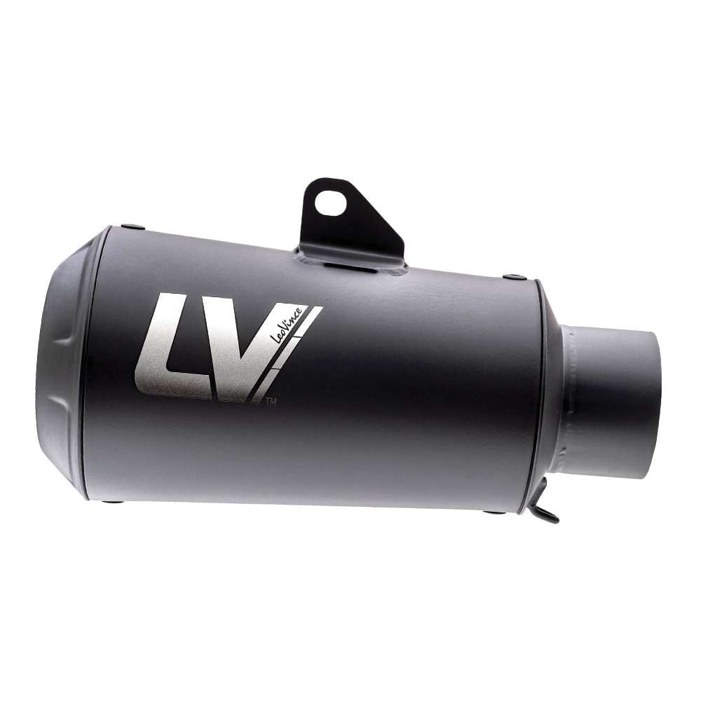 LEOVINCE LV-10 Slip-On Muffler - Universal Black 9746FBU  1811-4293 NO RETURNS- YOU GET WHAT YOU SEE IN THE PIC