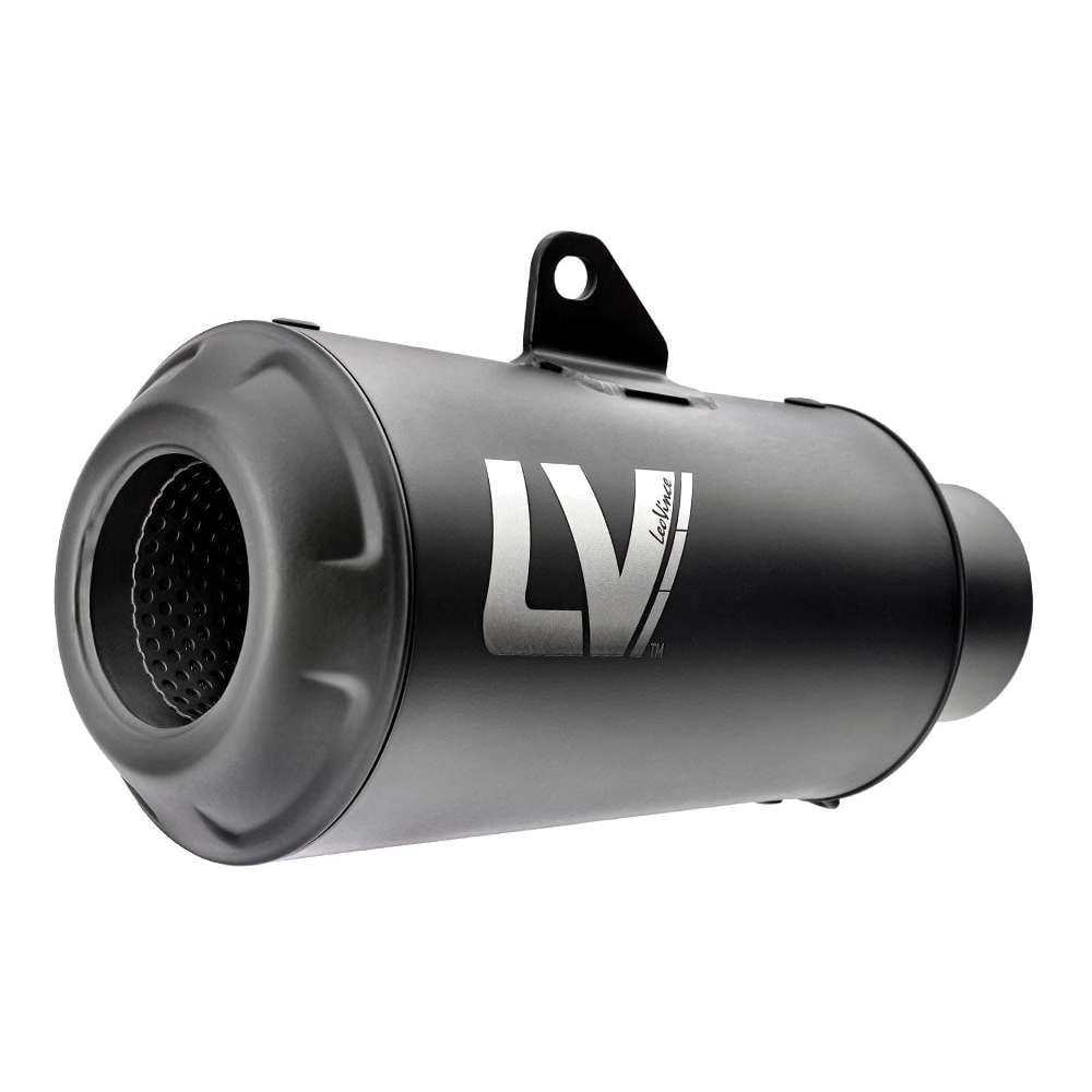 LEOVINCE LV-10 Slip-On Muffler - Universal Black 9746FBU  1811-4293 NO RETURNS- YOU GET WHAT YOU SEE IN THE PIC