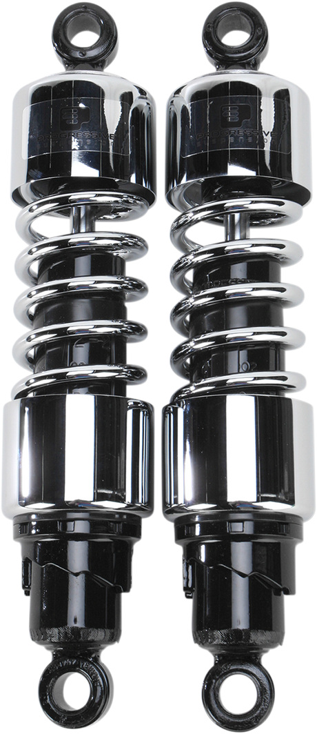 PROGRESSIVE SUSPENSION Shocks - 412 Cruiser Series - Chrome - 12" - Standard 412-4228C