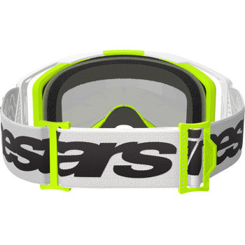 ALPINESTARS GOGGLES Goggle Vision 8 Wrdmrk Wht/Ylw Fl/Mir Sil 5101325-2501