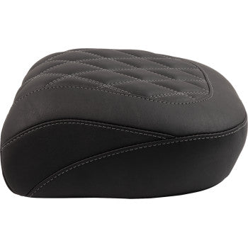 MUSTANG Wide Tripper™ Seat - Passenger - Gun Metal Stitching - FLT/FLH '23-'25 88511GM