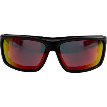 BOBSTER Sunglasses Deadwood Matte Black Gray-Red Revo BDW003