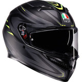 IN STOCK OPEN BOX  AGV Helmet K3 Syth Matte Black/Yellow Fluo Md 2118381004-026-M