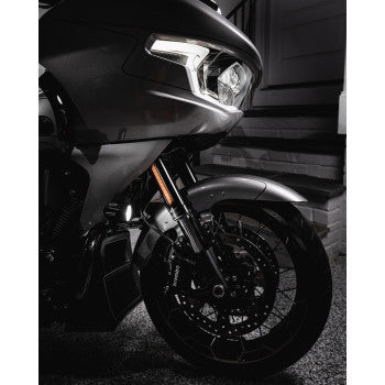 CUSTOM DYNAMICS LED Fog Light - Halo - Black PB-FOG-23-B