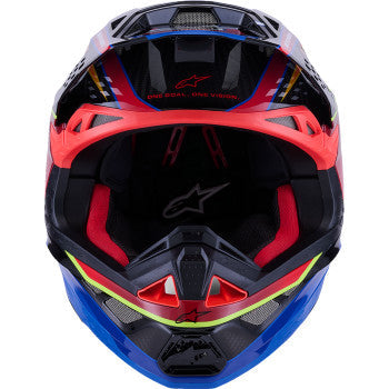 ALPINESTARS Supertech M10 Helmet - MIPS® - Era - Gloss/Blue/Red/Yellow Fluo - Large 8301223-7356-L
