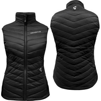 GERBING HEATED CLOTHING Women's 7V Khione Puffer Heated Vest 2.0 - Black - Small GERKPVST7VWBS